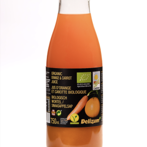 ZUMO DE ZANAHORIA Y NARANJA ECOLÓGICO (750ml)