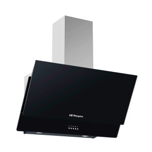 Orbegozo DS 74160 N – Campana decorativa. Clase energética C. motor 105w. Extracción: 378,6 m3/h69 db máx. Luces LED 2w. 3 niveles de potencia. Cristal NEGRO